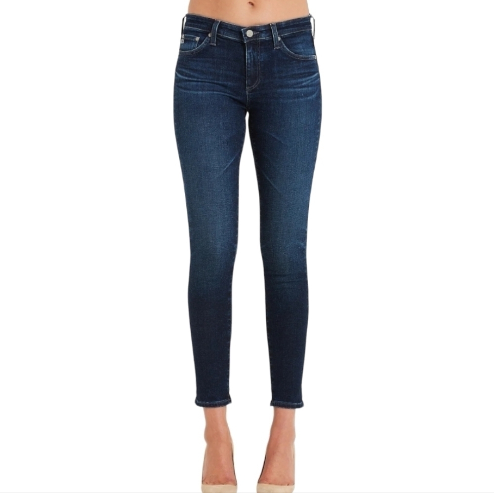 AG Adriano Goldschmied Farrah Skinny Ankle Deep Willow Jeans - Size 29R